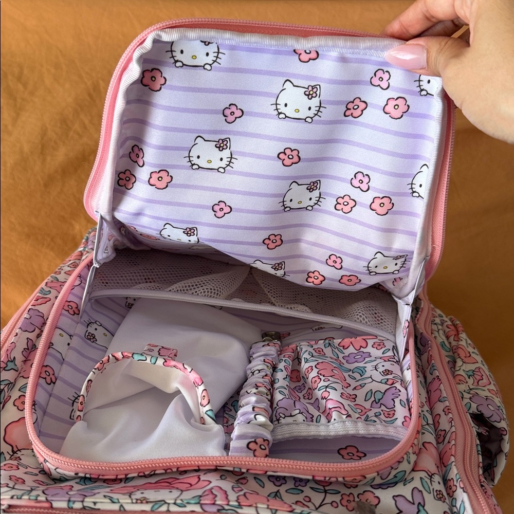 RARE JuJuBe x Hello Kitty "Hello Floral" BRB Backpack - Great Placement! - Picture 6 of 12